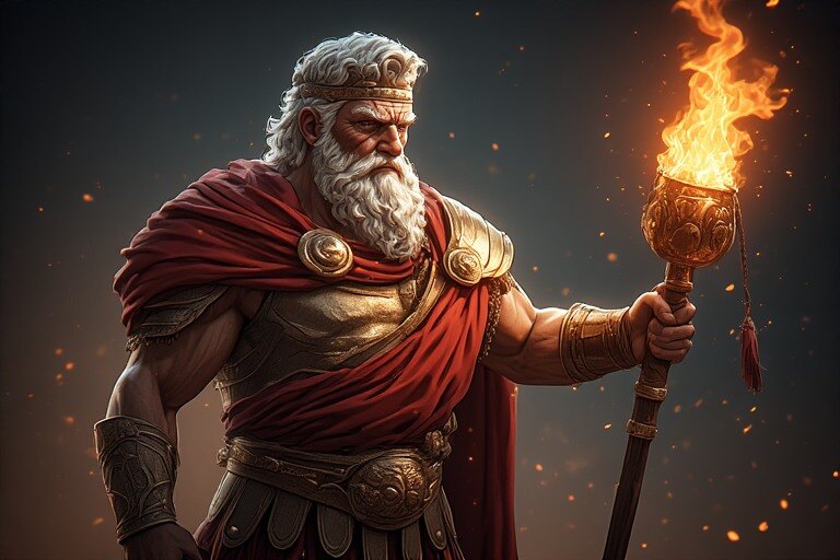What Happens When Hephaestus, the God of Fire, Walks Through a Busy Marketplace?